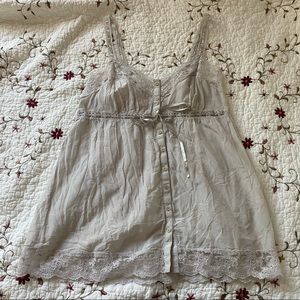 Vintage Lace Babydoll Top